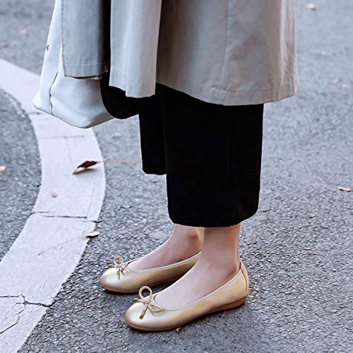 SAILING LU Women's Foldable Flat Shoes Portable Travel Ballet Flats Roll Up Slipper Shoes4