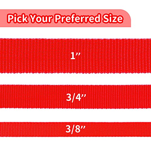 Image of HIKISS Long Dog Leash Obedience Recall Training Agility Lead with Thickening Material for Large Dog - 15ft 20ft 30ft 50ft 100ft Training Leash(Red 20ft)