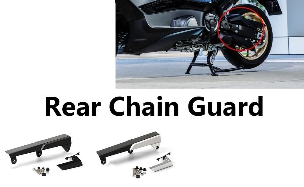 Kettenschutz Protector Für Tmax T-max560 T-MAX 560 Tmax560 | Schutzkettenschutzabdeckung Motorradzubehör(Silver)