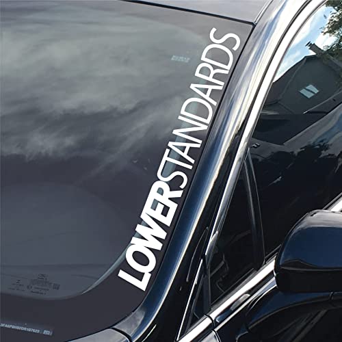 Lower Standards Side Windshield Banner Decal/Sticker 20 Inch #TOP13