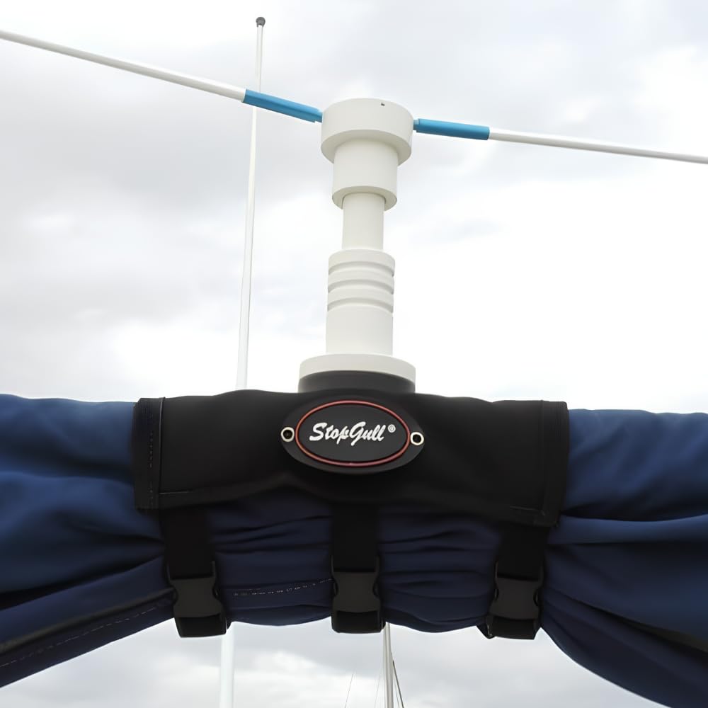 Remi Hogar Soporte StopGull Air para botavaras Eolo Náutica | Soporte Textil para Bimini | Adaptable a Todas Las Medidas | Incorpora Cintas Textiles y Cierre de Seguridad