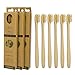Produktbild BambusEngel angenehm weiche Bambus Zahnbürsten 6er Set Bürsten aus natürlichem Bambus Holz biologisch abbaubar bpa frei umweltfreundlich, vegan, ergonomischer Handgriff