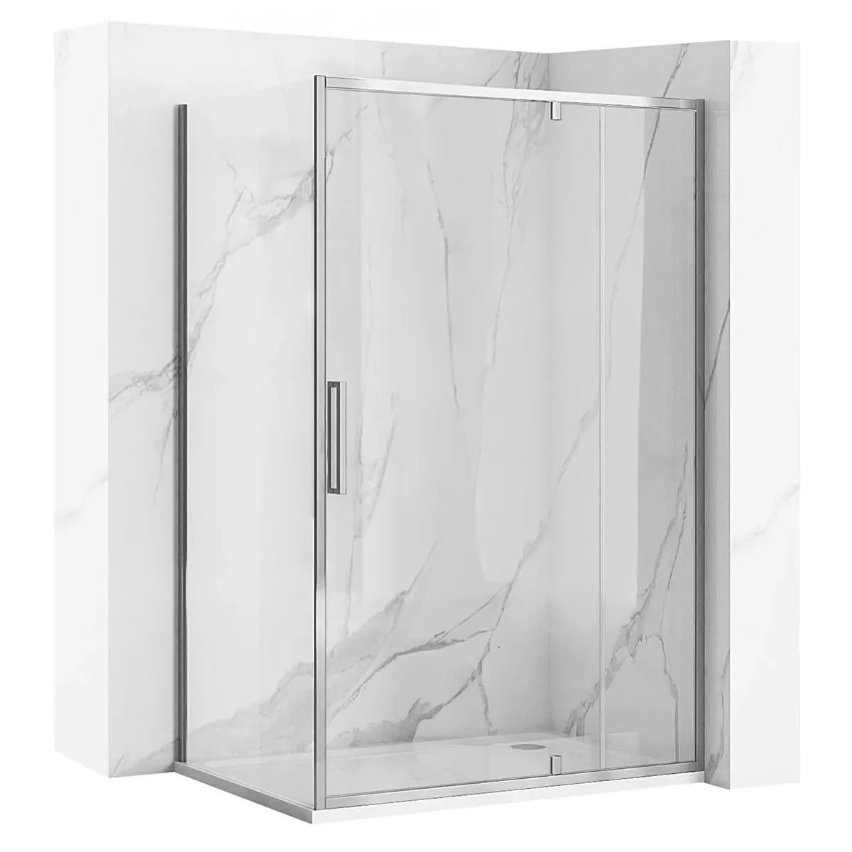 Rea Kabina Prysznicowa Narożna, Rapid Swing 100X90, Chrom
