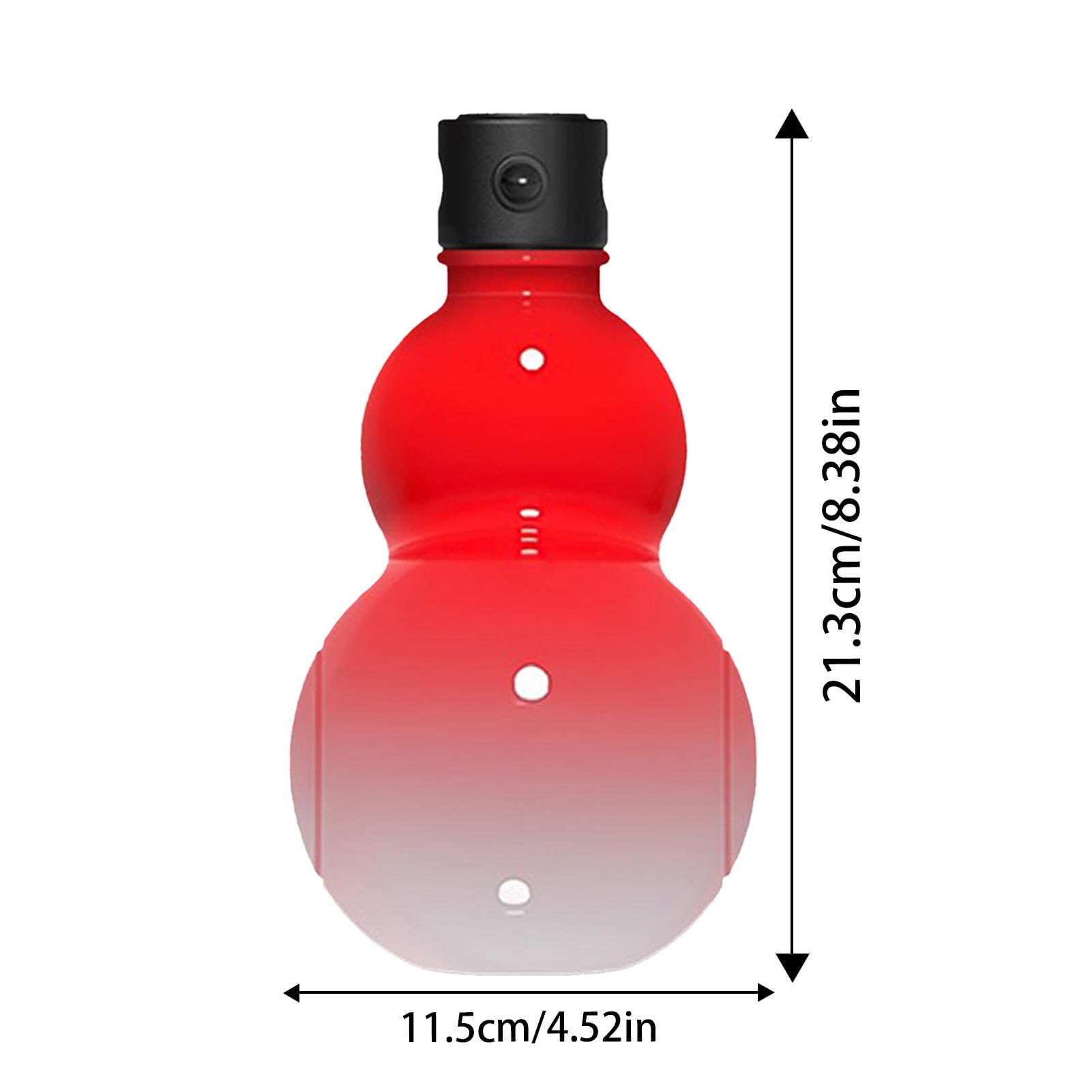 Bottiglia d'acqua a forma di zucca, borraccia sportiva da viaggio per palestra, ispirata al retrò cinese, accattivante e durevole, di grande capacità
