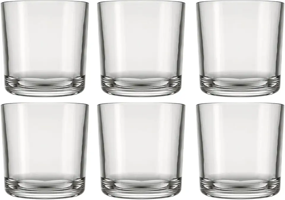 Jogo de 6 Copos de Vidro para Whisky Bar Rocks 265ml Nadir Figueiredo