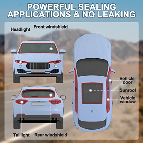 Wattstar Black Butyl Tape, 3/8'' X 15Ft Headlight Sealant, Black Rv Sealant Tape For Car/Rv Headlamps, Taillights, Windshields, Windows And Doors, 1Pc #TOP1