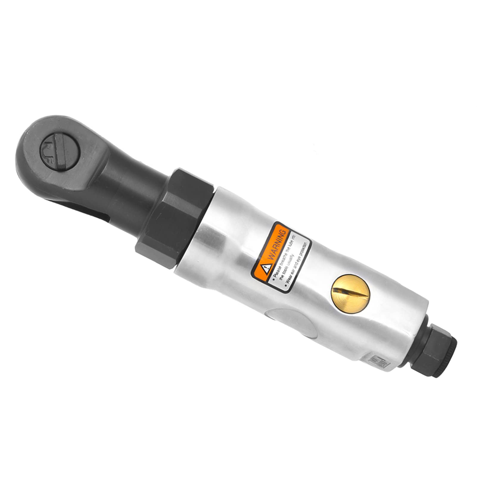 YWBL-WH Chiave a cricchetto pneumatica, mini cricchetto pneumatico compatto con testa quadrata da 1/4" e rotazione avanti/indietro per spazi ristretti, riparazione auto