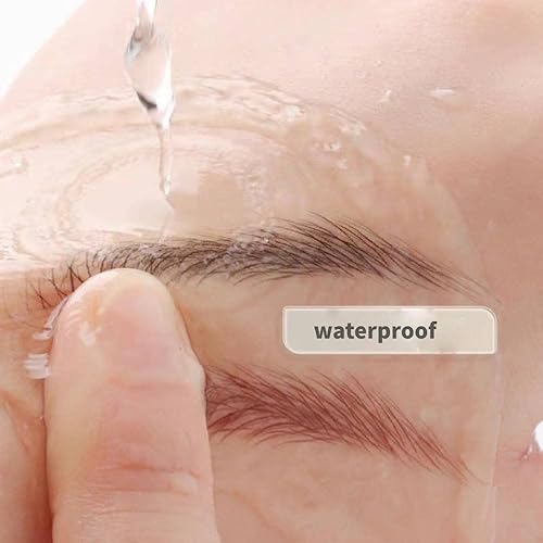 Miniatura 3 de Lalago Lápiz de cejas de madera impermeable con juego de herramientas de sacapuntas de cejas, lápiz de cejas impermeable que no mancha para mujeres