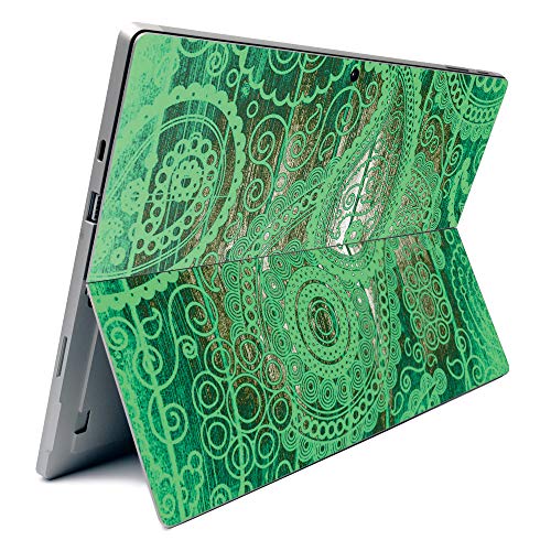 Image of MightySkins Carbon Fiber Skin for Microsoft Surface Pro 7 - Vintage Paisley | Textured Carbon Fiber Finish | Easy to Apply, Remove, and Change Styles | Made in The USA