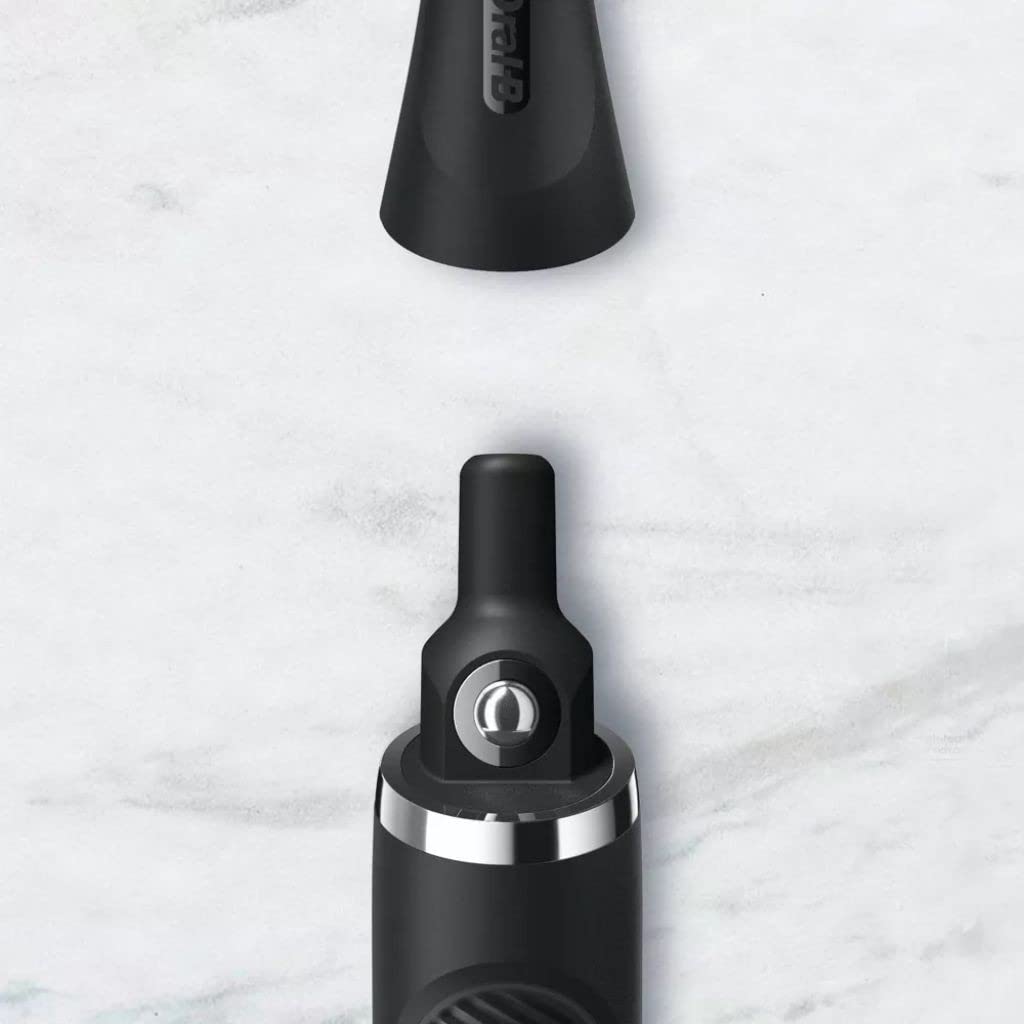 Oral-B Clic Manual Toothbrush, Onyx Black, with Magnetic Toothbrush Holder - 1 Count 049-09-6257 1.0 Count