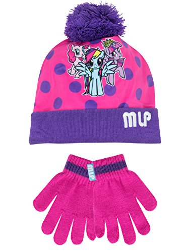My Little Pony Girls Hat and Gloves Set Size 6-8 Years