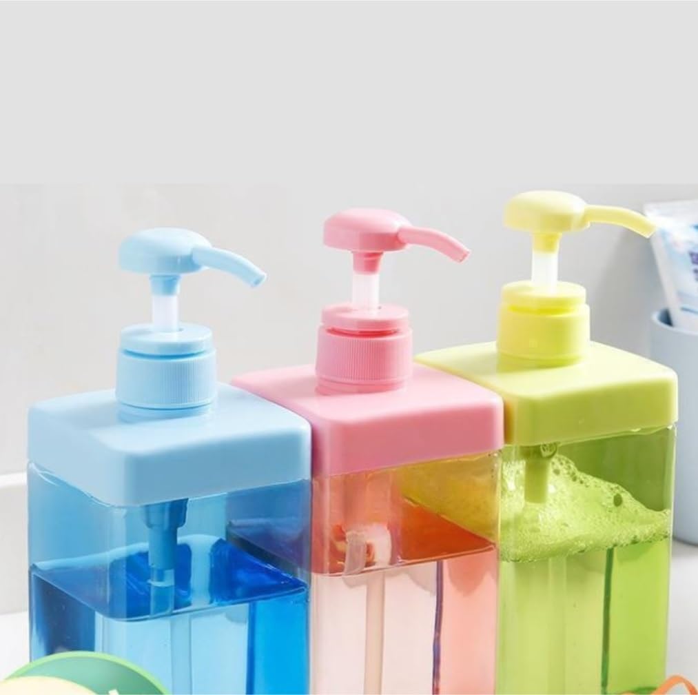 Dispensador de Jabón Líquido Dispensador De Jabón Y Loción con Bomba, Botella Líquido Decorativa Vacía Rellenable Botellas de Aseo(Grün)