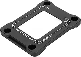 Fivela Anti-Flexão LGA1700, Fixador de Flexão de Tensão, Placa de Pressão Curva, Fivela de Fixação de CPU, Instalação Totalmente Equipada, Preto (BLACK)