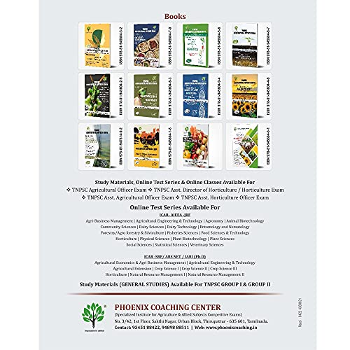 Image of Phoenix's Complete Guide On Objective Horticulture Book - TNSPC ADH /HO /AHO Examination Book
