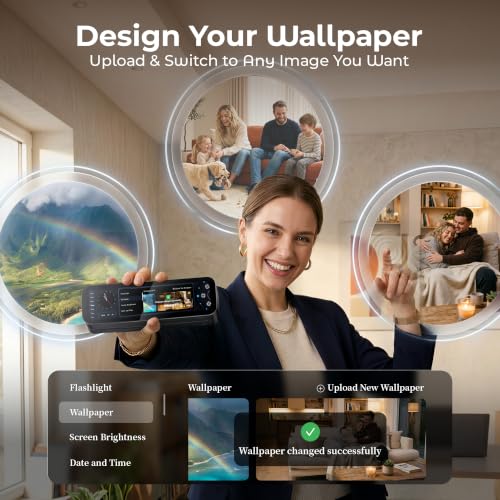 Image of Phomemo M810 Full-Touchscreen AirPrint Portable Printer Wireless for Travel | Tap to Print & Custom Content Thermal Wireless Inkless Printer, For 8.5 inchx11 inch Letter, Compatible with Phone /PC, Mobile & Home