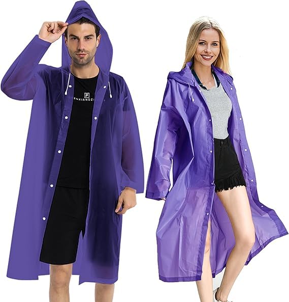 devil Unisex EVA Waterproof Unisex Rain Coat Hooded Full Sleeves Outdoor Men, Women, Boys & Girls Rainwear Poncho Raincoat for Camping, Hiking & Travelling (High Quality) (Multisize,Purple)-picture-33