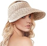 Sun Hat Womens Beach Hat Roll-up Sunhat Women Foldable Sun Hats for Women Golf Hat Women Visor Hats...