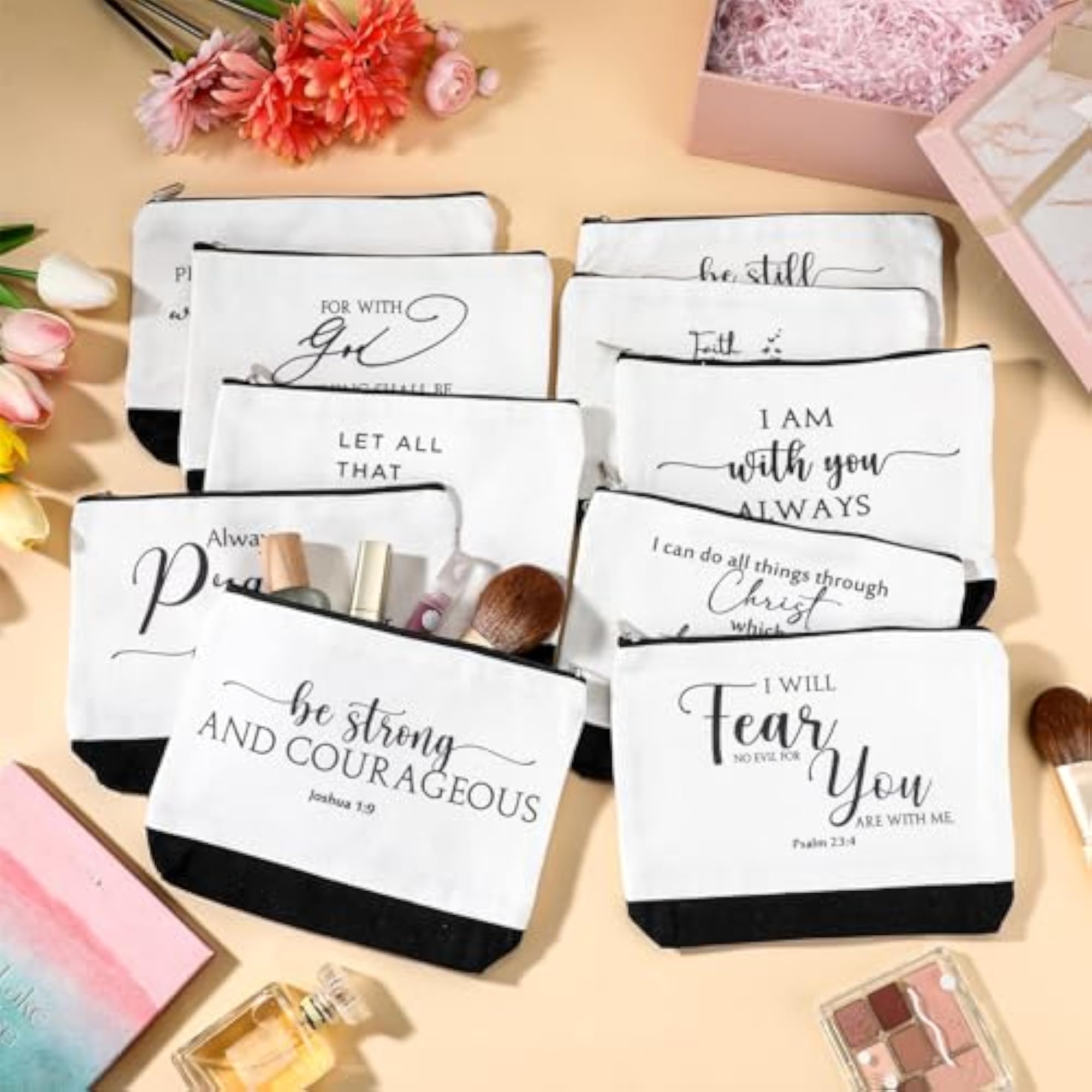 20 Pcs Inspirational Gifts Christian Bags Bible Verse Gift