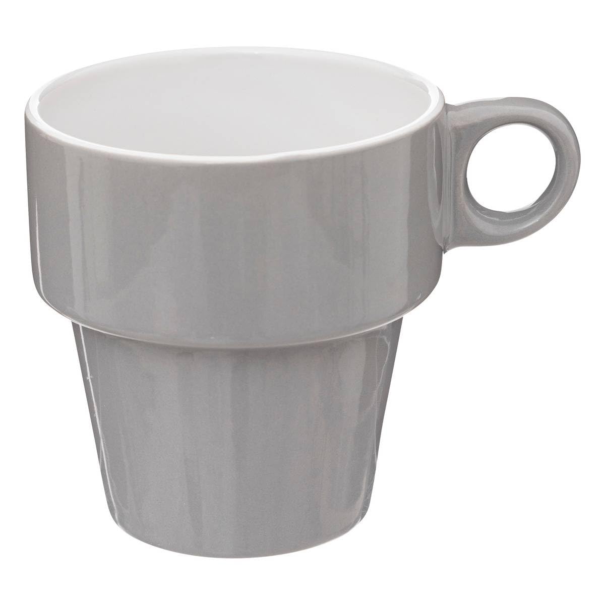 Unbekannt Set 6 TAZAS Con SOPORTE Colores SURTIDOS, Keramik, Mehrfarbig, 9 cm