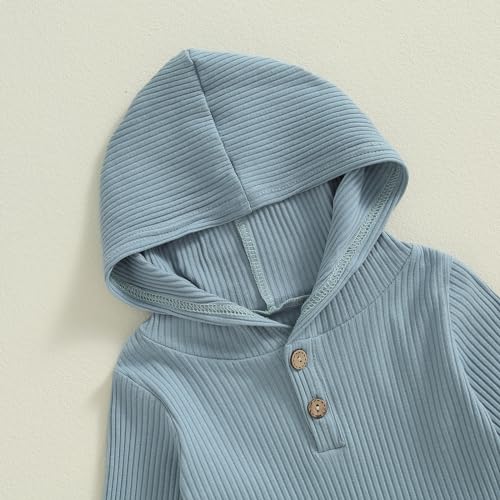 fhutpw Baby Girl Boy Clothes Long Sleeve Knitted Cotton Hoodie & Pants Sets Infant 3 6 12 18 Months Fall Winter Outfits4