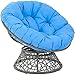 MZY Fauteuil Suspendu Egg Ronde Coussin Papasan Jardin Thicken Sige De Balanoire Tapis De Jardin Chaise en Rotin Intrieur Patio Extrieur Jardin sans Chaise 120x120cm