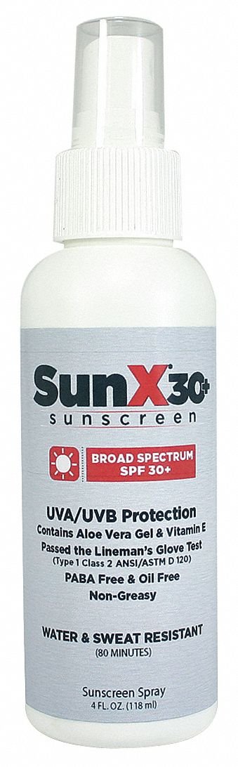 Sunscreen Spray Bottle 4 oz