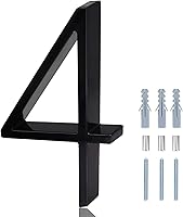 Vista 18 de Números de casa flotantes - Números de casa de dirección modernos de 5 pulgadas con kit de uñas e instrucciones, fáciles de instalar, número 2