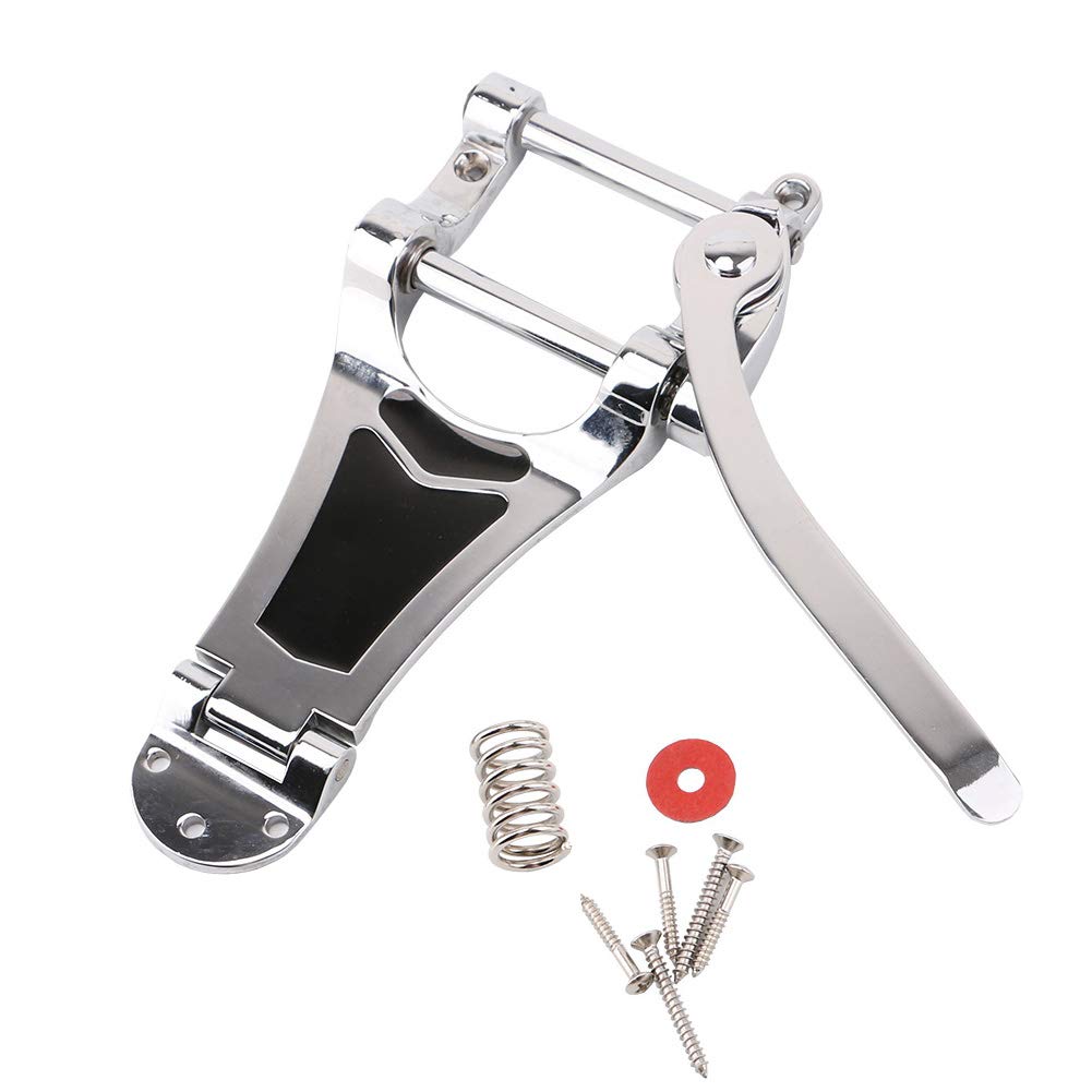 RuiJOTWAT B7 Jazz Guitar Tremolo Vibrato Bridge Tailpiece for Gibson Bigsby ES355 Epiphone Silver