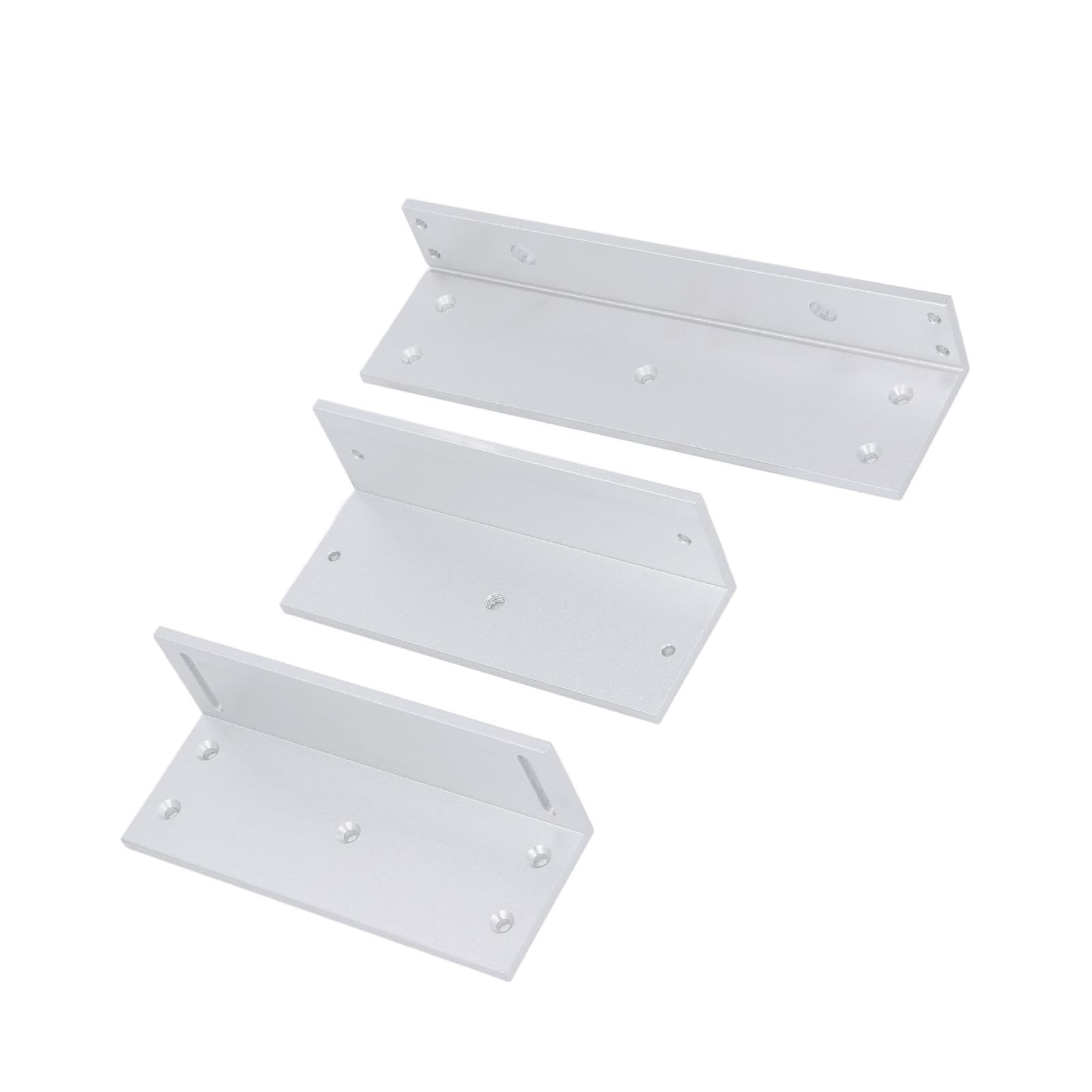 CHICIRIS Staffa Z L in Lega di Alluminio, Staffa di Bloccaggio Elettromagnetica con Forza di Tenuta di 500 Kg 1200 Libbre per Porta Interna, con Design Leggero e Resistente Alla R