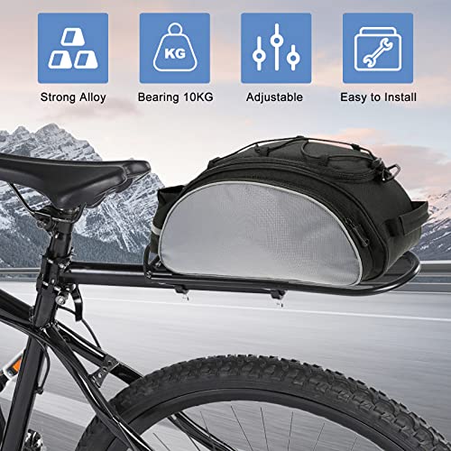 CJHZQYY-Gepaecktraeger-Mountainbike-Fahrrad-Gepaecktraeger-Hinten-Verstellbar-20-Zoll-Gepaecktraeger-Fahrradsitz-Kinder-Hinten-Maximalbelastung-10-KG-Schwarz-Fahrradgepaecktraeger-Aluminiumlegierung