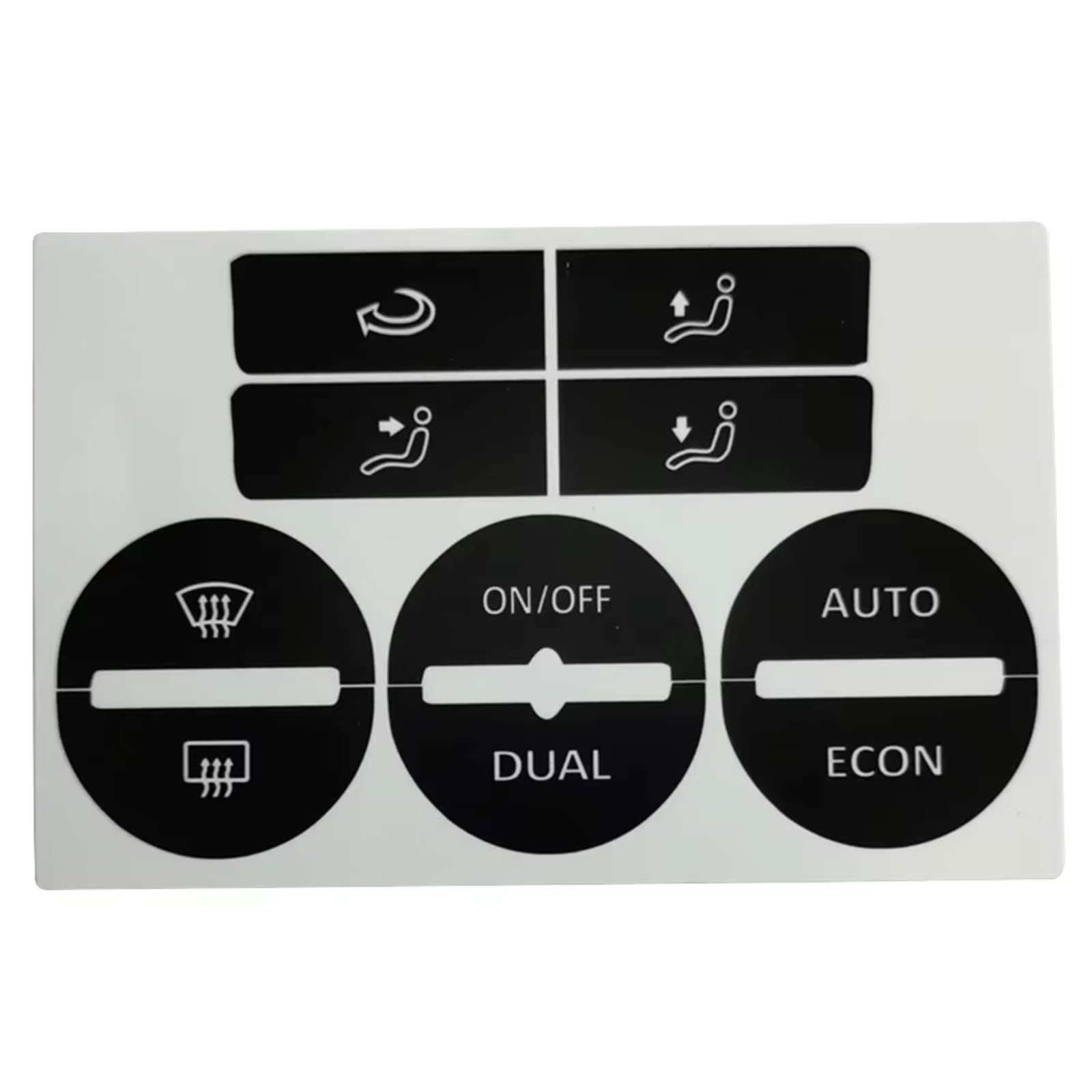 Interior Button Sticker Compatible with Golf for Mk5 2004-2008 Air Condition AC Climate Control Worn Peeling Button Repair Decal Sticker PVC