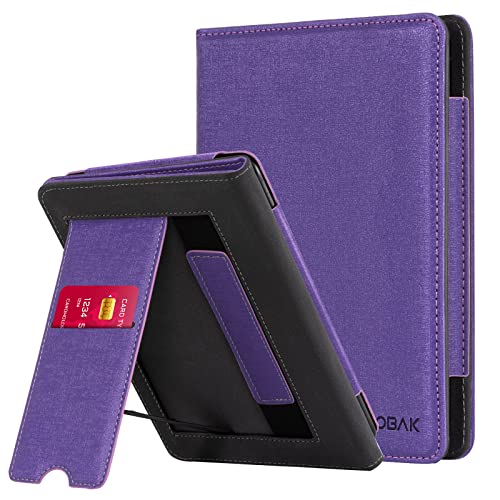 Image of CoBak Case with Stand for Kindle Paperwhite -with Auto Sleep Wake, Card Slot, Hand Strap Feature - Fits Kindle Paperwhite 11th Generation 6.8 inch Signature Edition 2021 Released