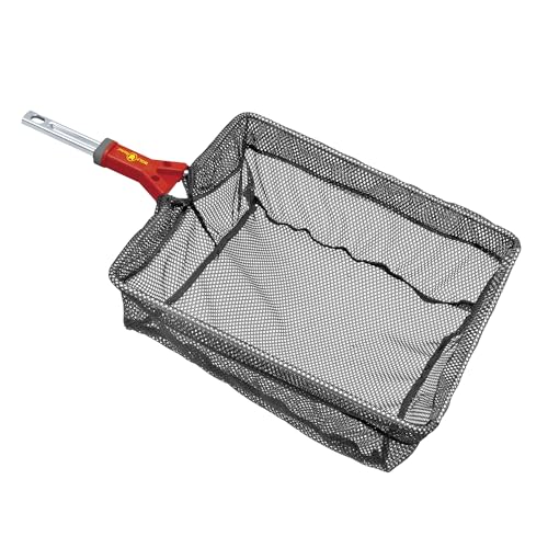 WOLF-Garten multi-star Teichkescher WK-M (Kescher mit feinen Maschen, 35 x 30 cm Seitenlänge, ideal zur Entfernung von Laub, Wasserlinsen, Algen im Gartenteich & Umsetzen von Fischen) 71ANA011650
