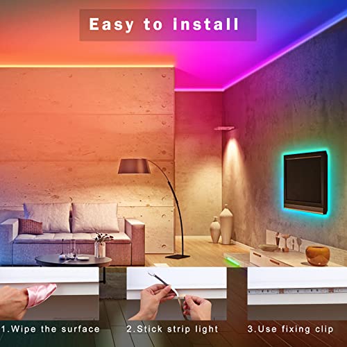 Supernight 32.8Ft Led Light Strips With 300 Leds And Rgb Light Strip Remote Controller #TOP1