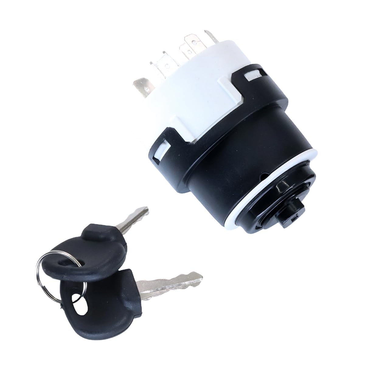 Selyse Interruttore di accensione da 12 V/24 V con 2 chiavi, 10 pin con interruttore di accensione on/off per auto, moto, barche ed escavatori JCB.
