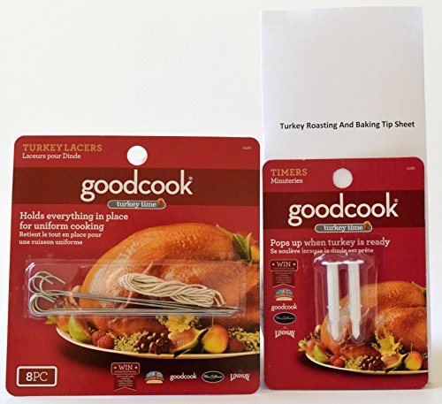 Good Cook Pop Up Timer,Good Cook Turkey Lacers, Turkey Roasting Tip Sheet. Holiday