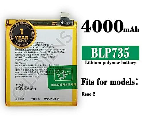 Image of Original BLP737 Battery for Oppo Reno 2F 2Z PCKM70, PCKT00, PCKM00, CPH1945, CPH1951, PCKM80 Battery with 1 Year Warranty***(A0100)