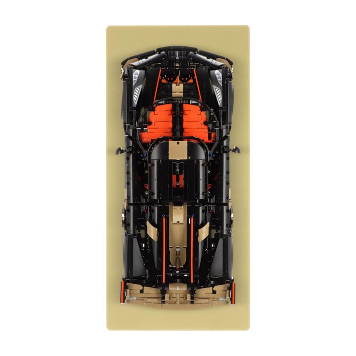 Wall Display Compatible with LEGO 42232 Koenigsegg Sadair's Spear Megacar, Gold (Vinyl: No)