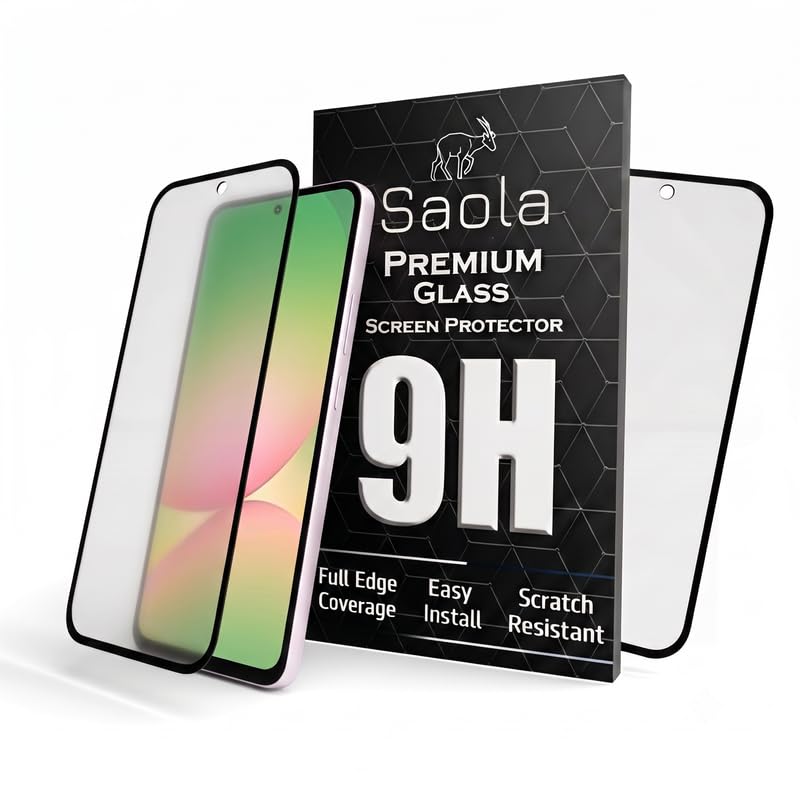 Image of Saola HD Matte Tempered Glass With 18H Hardness For Samsung Galaxy A27 5G (Pack Of 2) with Hassle-less Installation Kit. Full screen Coverage. 6.7 inch