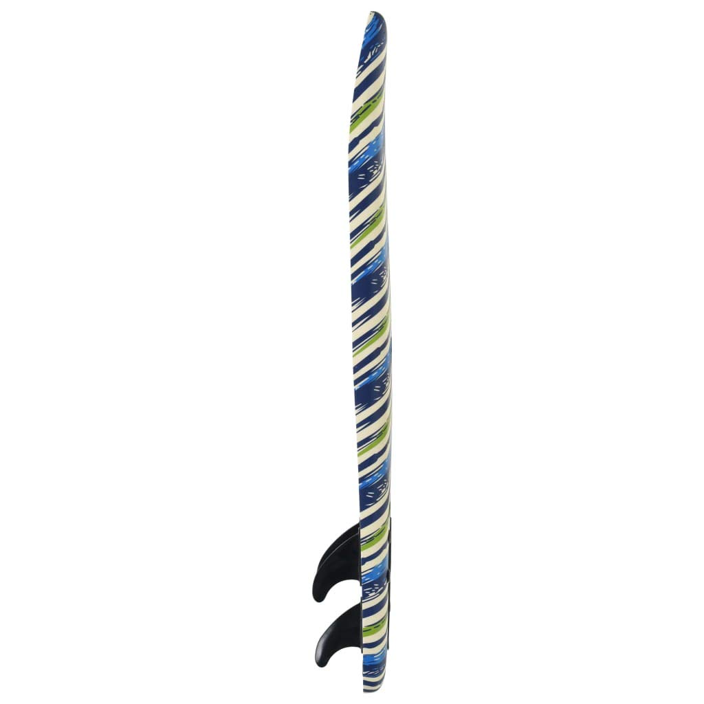 Festnight Planche de Surf avec Coussin de Traction pour Débutant Adulte 170 x 46,8 x 8 cm Design de Feuille