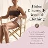 Skinnies Instant Swimmers Thigh Lift Tape - Patented & Made in USA - Waterproof, Clear Adhesive Strips Instantly Lift Loose Skin and Smooth Cellulite - Wear Discretely Under Skirted Swimsuit - 5 Pairs #4