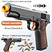 Soft Bullet Foam Shell ejecting Blasters Pellet Ball Pistol Realistic Toy Dart Hand Gun Cool Stuff That Look Real Fake Model Stress Shot for Age Year Old Boy Teen Teenager Gift Idea