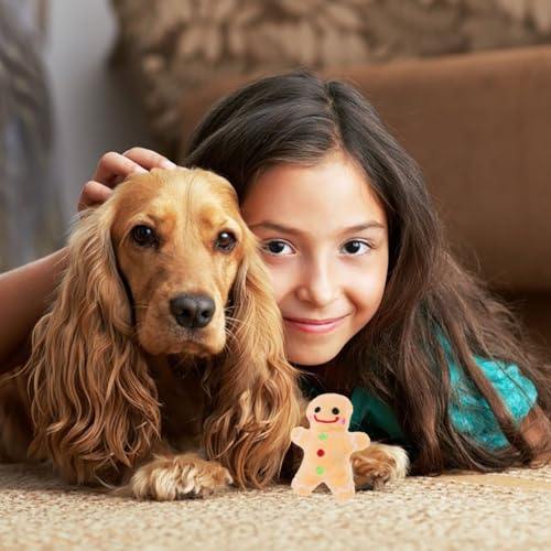 Set 3 piezas juguete mordible de peluche Navidad para perros miniatura 6
