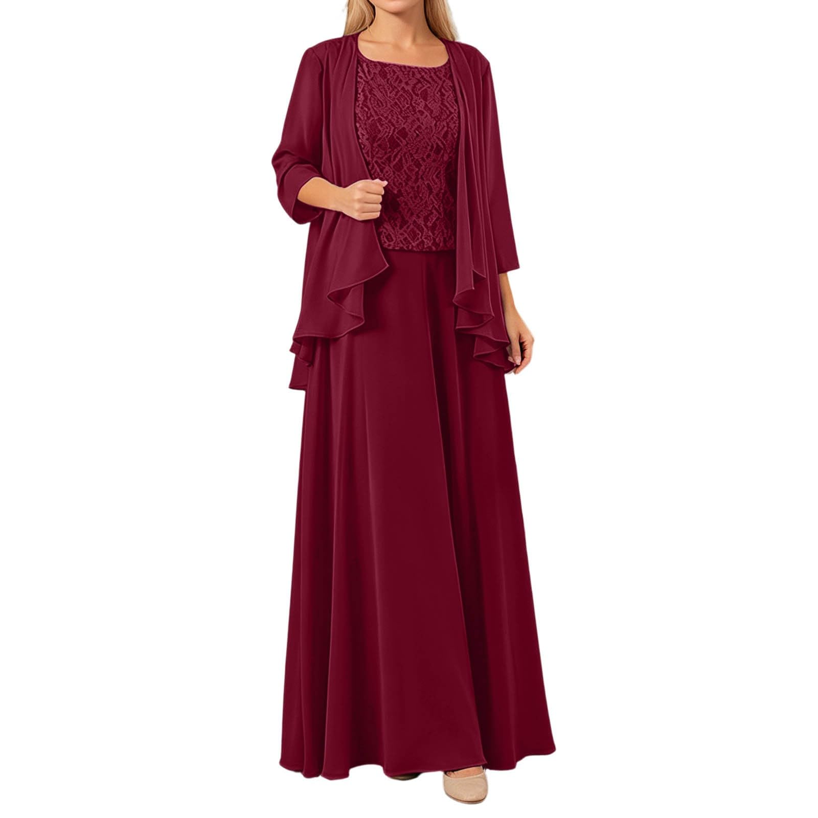Elegante Completo a Tre Pezzi con Gonna Lunga per Occasioni Formali, Abito Snellente Perfetto per Feste e Balli di fine Anno.