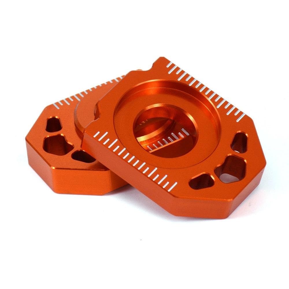 Protection De Chaîne Bloc d'essieu de réglage de chaîne arrière CNC, Convient pour SX SXF XC XCF EXC EXCF XCW XCFW 85-530 Dirt Pit Bike