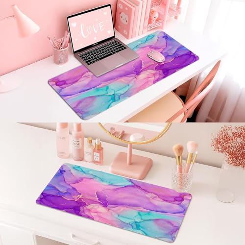 Tapis de bureau antidérapant et imperméable pour souris et clavier - 6