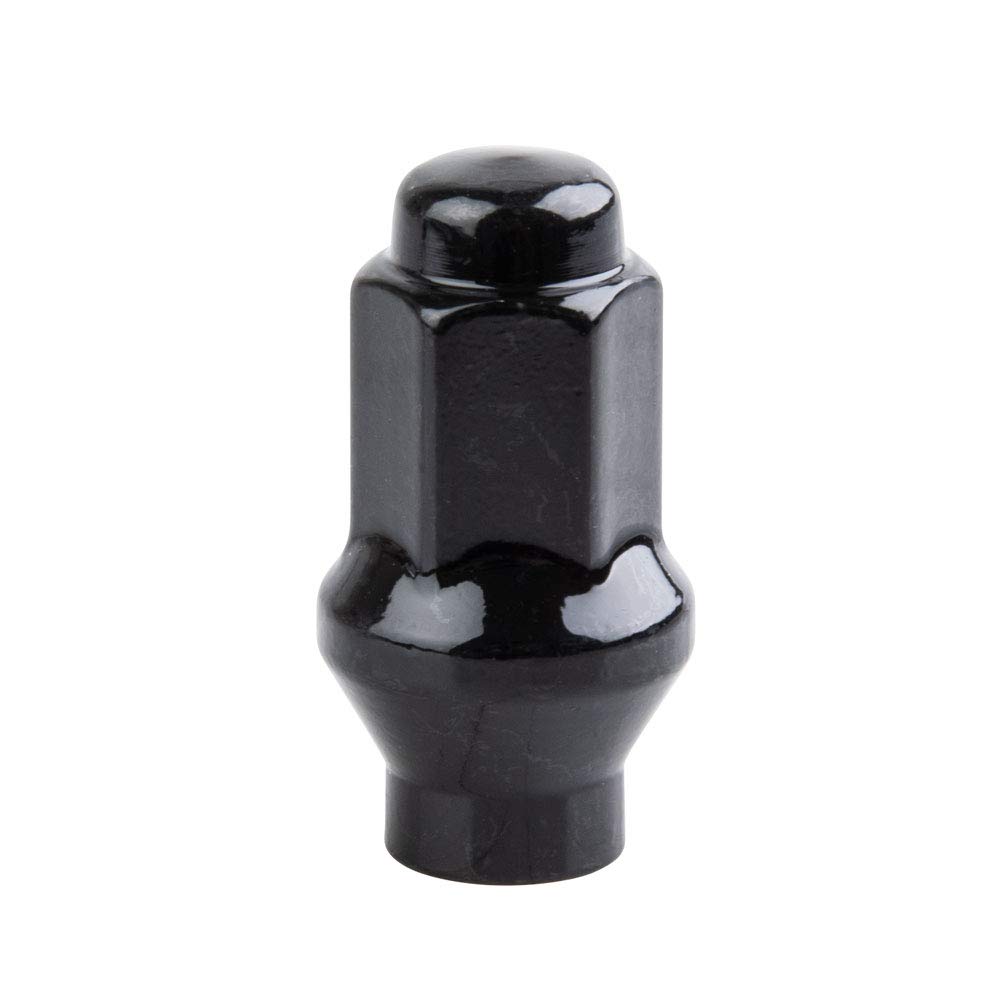16-Pack Black Extended Shaft Tapered Lug Nuts – 10mm X 1.25 Thread, 14mm Head, For Aftermarket Wheels