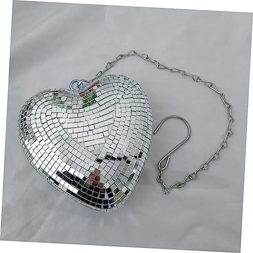 Bola espejada decorativa colgante en forma de corazón para bares, bodas y discotecas miniatura 4