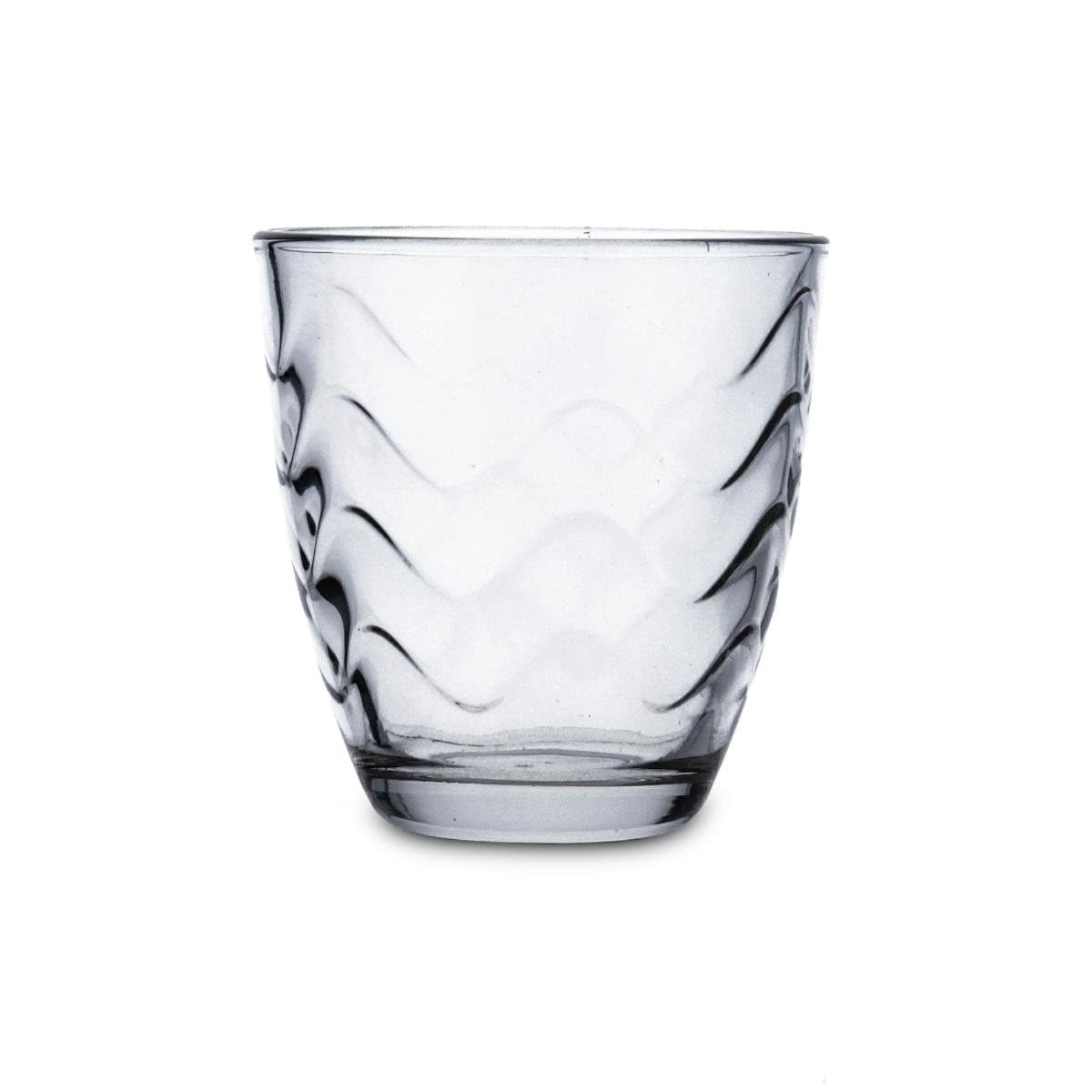 Quid Waves Set of 6 Glass Low Glasses 26cl