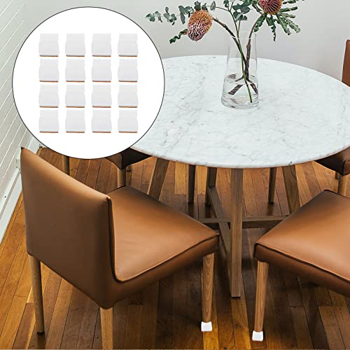 Bienka 1 Set 16Pcs Supplies Square Covers Rubber Leg Sofa Cap Noise Foot Caps Scratches Non-Slip Office Pads Silicone Feet Stool Cover Cushion Furniture Thickened For Preventing Legs And Felt #TOP1